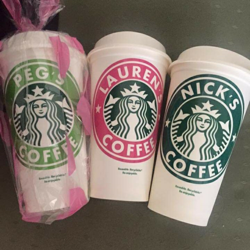 Custom Starbucks resuable Coffee Cup - Picture 3 of 7